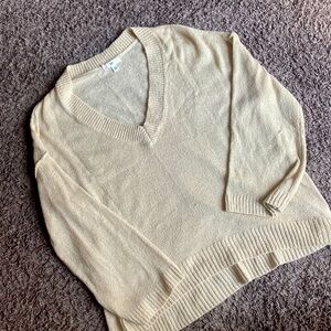 BP v neck tan sweater